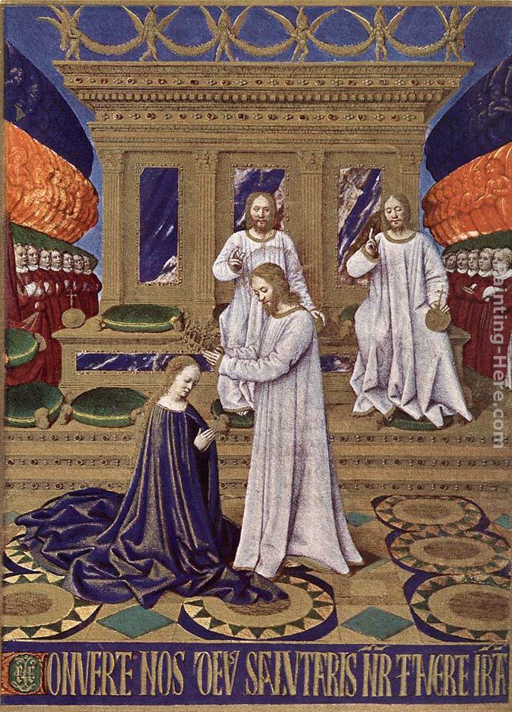 The Coronation of the Virgin painting - Jean Fouquet The Coronation of the Virgin art painting